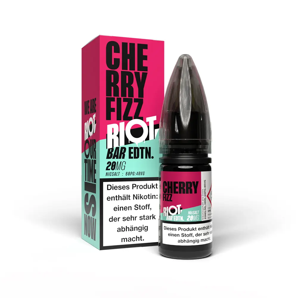 Riot Squad Nikotinsalz - Cherry Fizzle - Liquid 20mg 10ml STEUERWARE