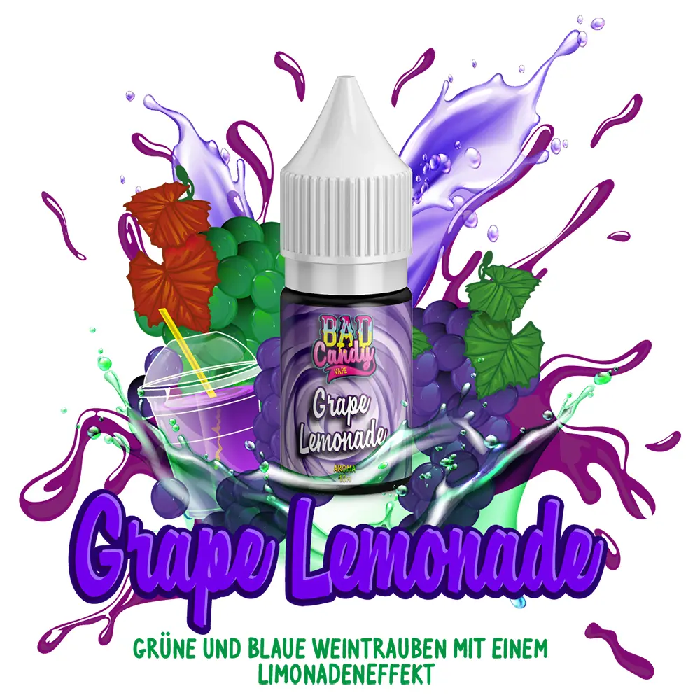 Bad Candy - Grape Lemonade - Aroma 10ml STEUERWARE