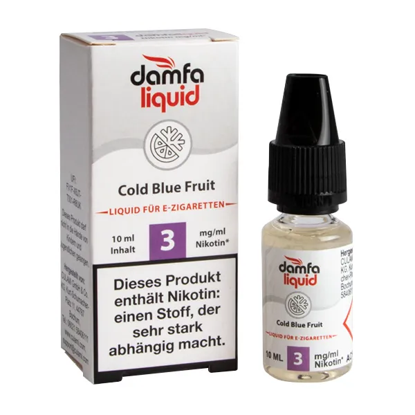 damfaliquid Cold Blue Fruit 3mg STEUERWARE