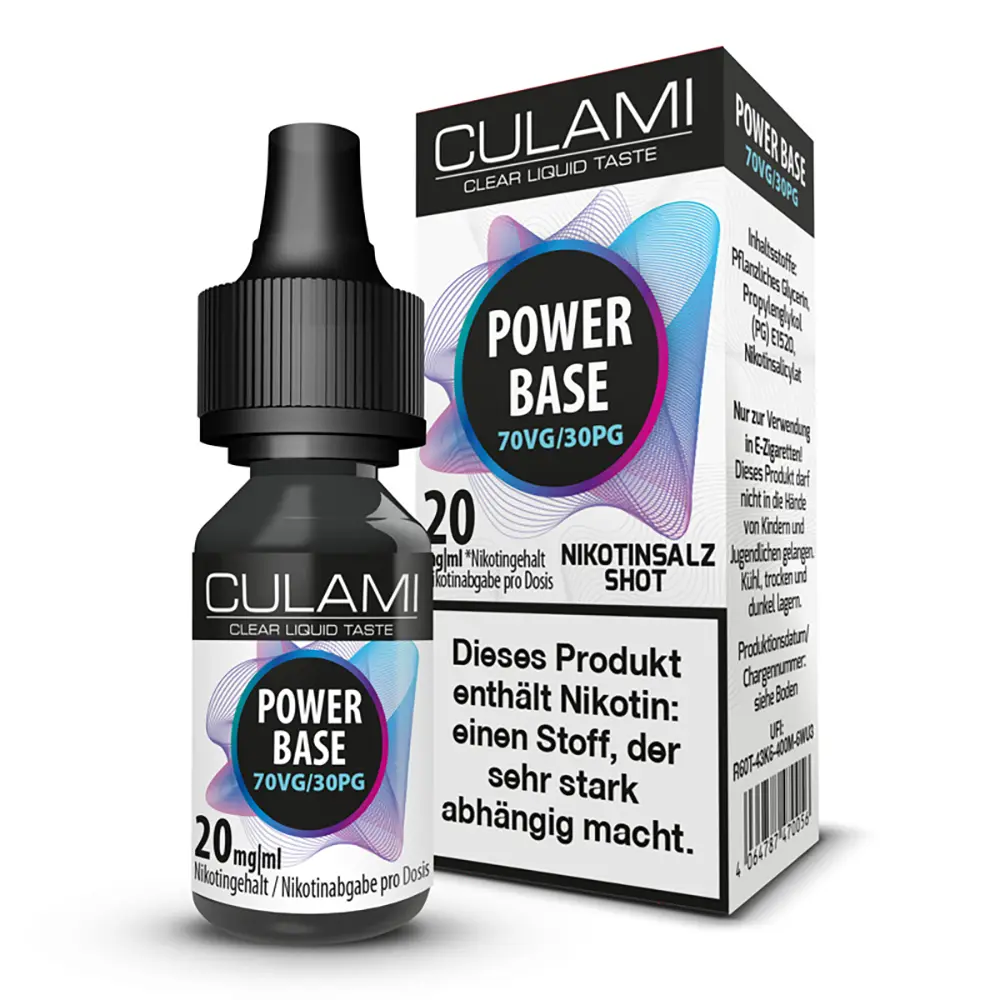 CULAMI Nikotin Salz Shot 30PG/70VG 20 mg/ml STEUERWARE
