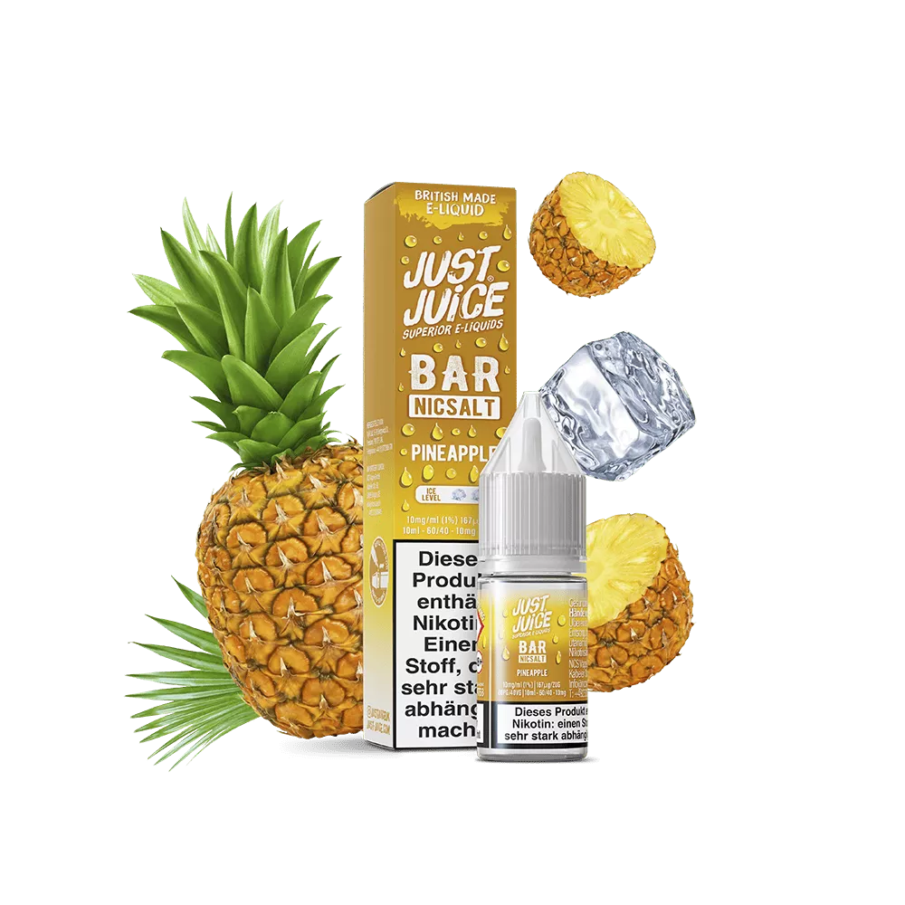 Just Juice Nikotinsalz - Pineapple - 10ml Liquid 10mg STEUERWARE C