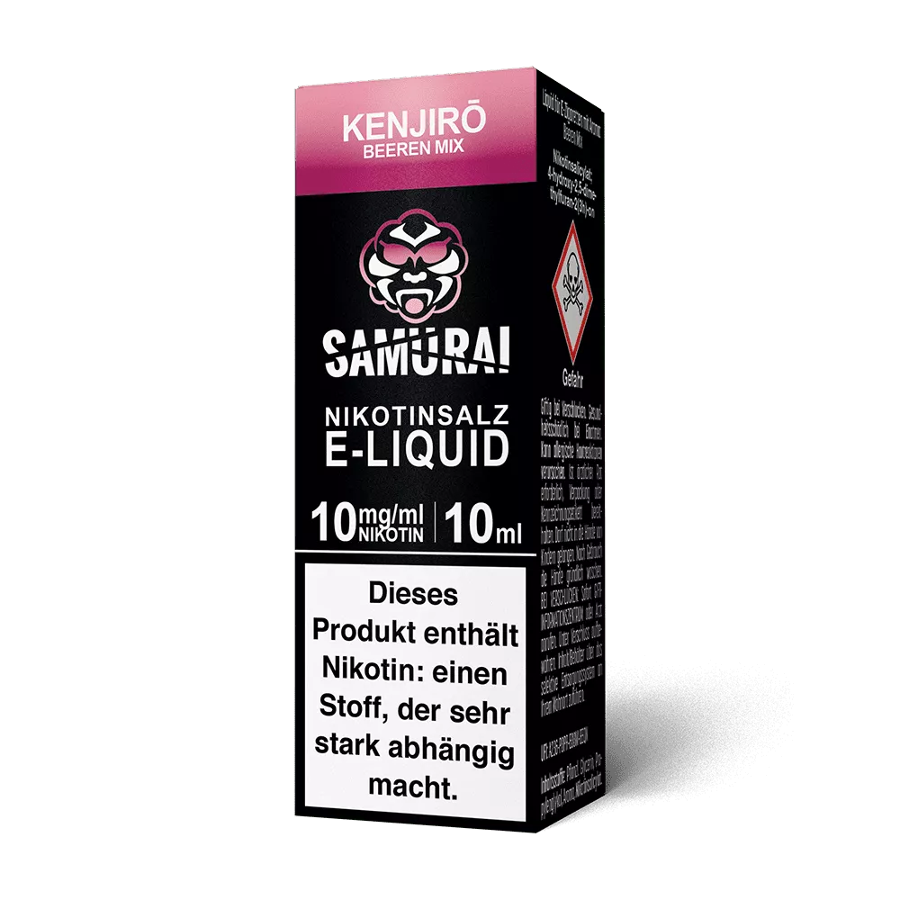 Samurai Nikotinsalz - Kenjiro Beeren Mix - Liquid 10mg 10ml STEUERWARE