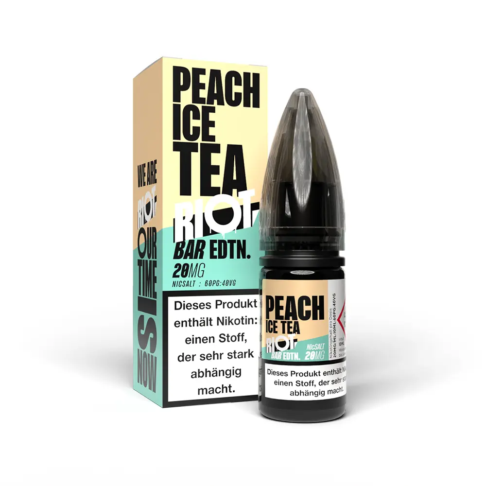 Riot Squad Nikotinsalz - Peach Ice Tea - Liquid 20mg 10ml STEUERWARE C