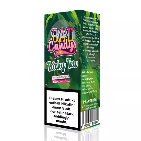 Bad Candy Tricky Tea Nic Salt 20mg STEUERWARE