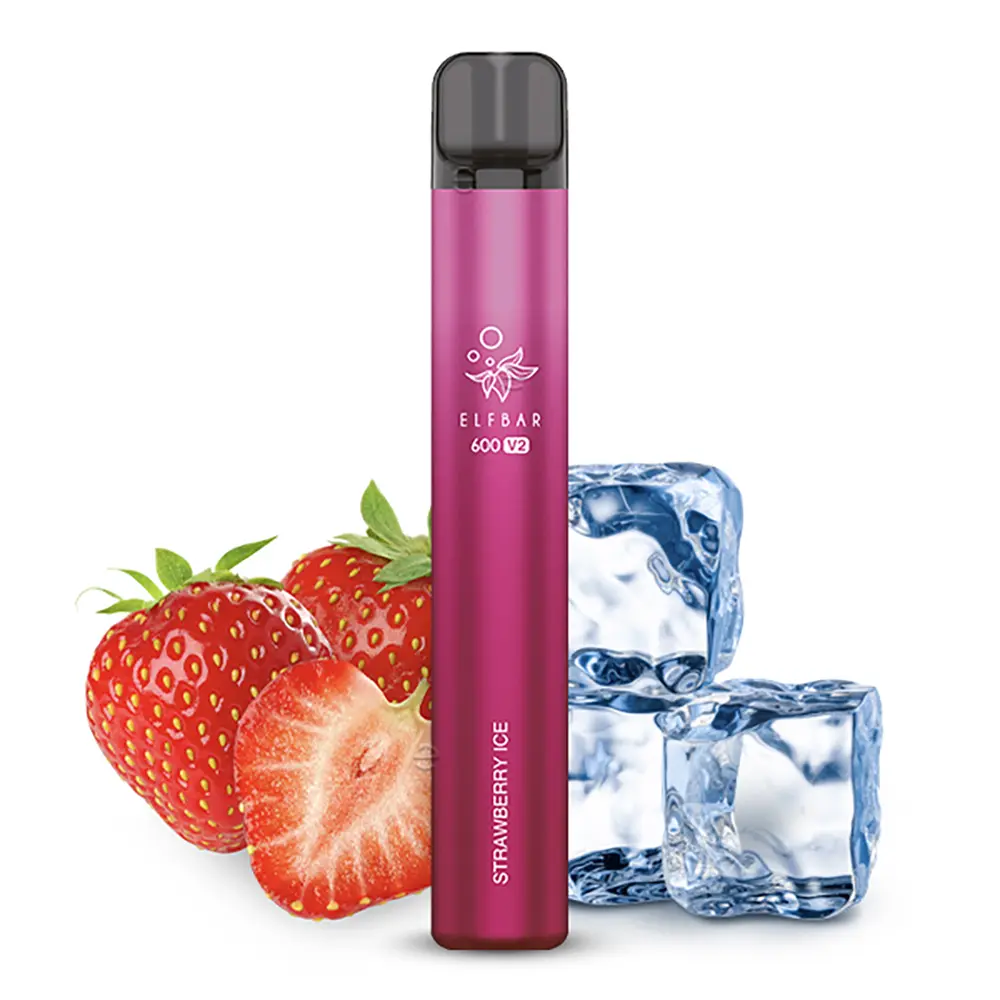 Elfbar 600 V2 CP Einweg E-Zigarette - Strawberry Ice - 20mg STEUERWARE