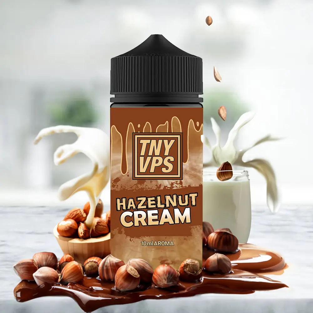 Tony Vapes Aroma Longfill - Hazelnut Cream - 10ml in 100ml Flasche STEUERWARE
