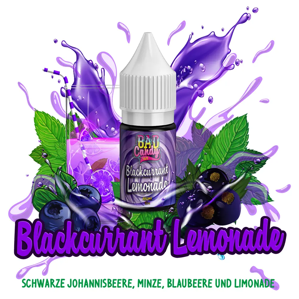 Bad Candy - Blackcurrant Lemonade - Aroma 10ml STEUERWARE