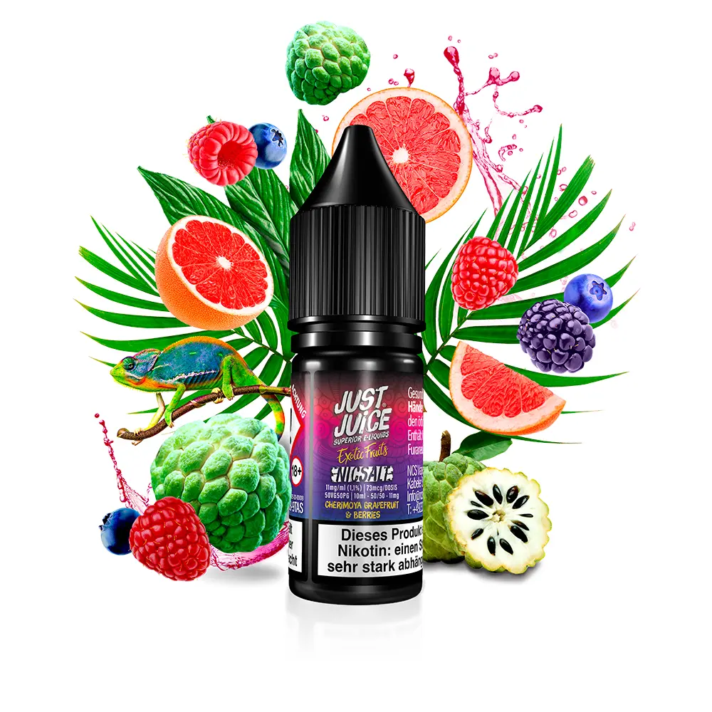 Just Juice Nikotinsalz - Cherimoya Grapefruit & Berries - 10ml 11mg STEUERWARE