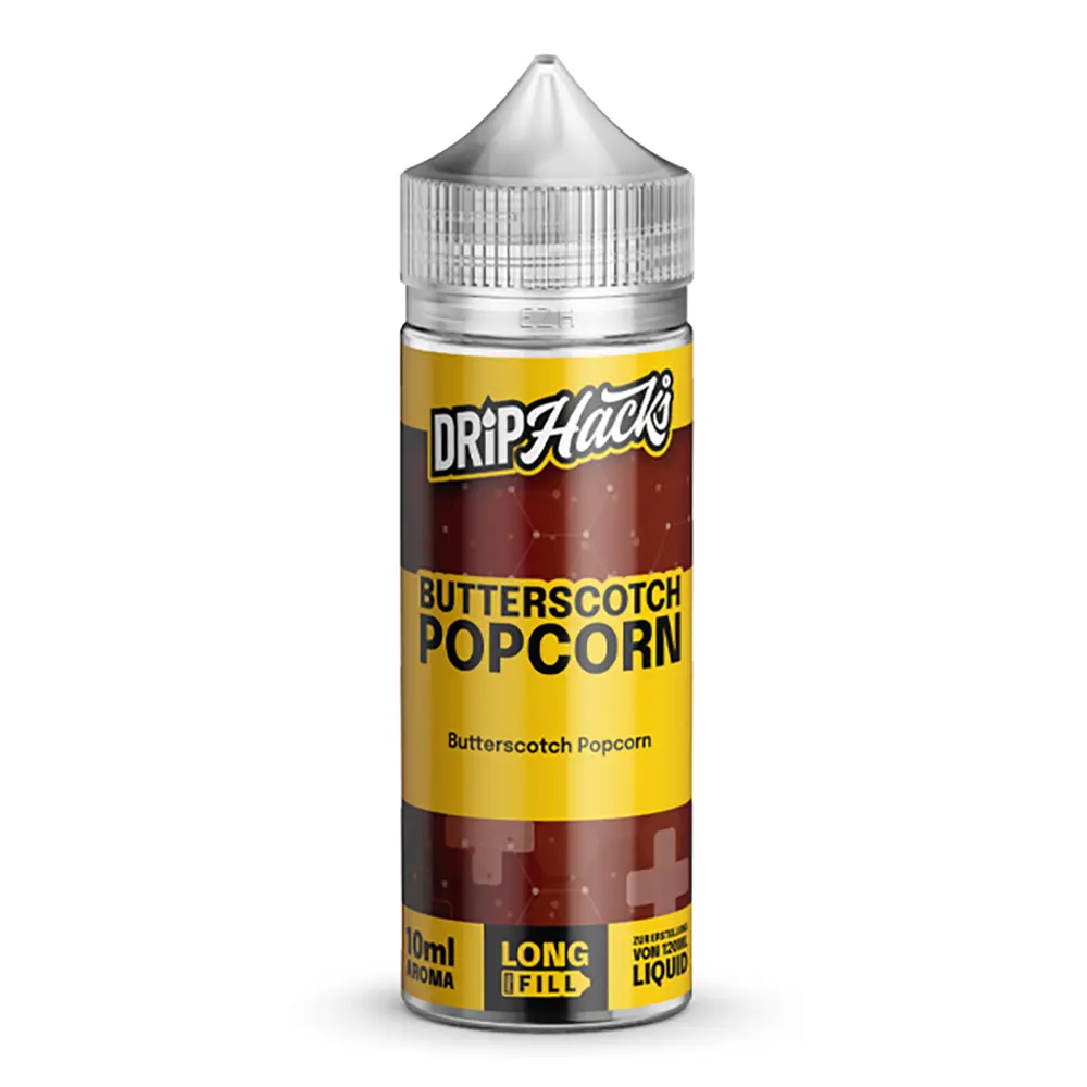 Drip Hacks Butterscotch Popcorn 10ml in 120ml Flasche STEUERWARE
