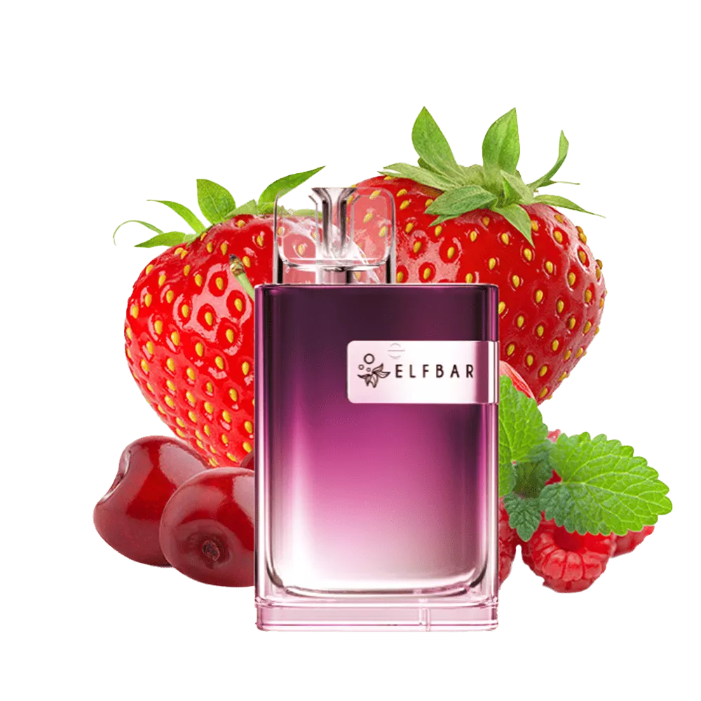 Elfbar CR600 Einweg E-Zigarette - Strawberry Raspberry Cherry - 20mg STEUERWARE