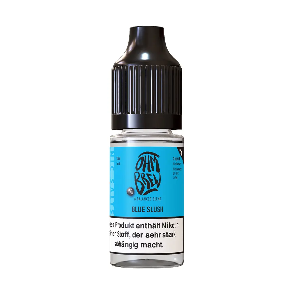 Ohm Brew Nikotinsalz - Blue Slush - 10ml Liquid 3mg STEUERWARE