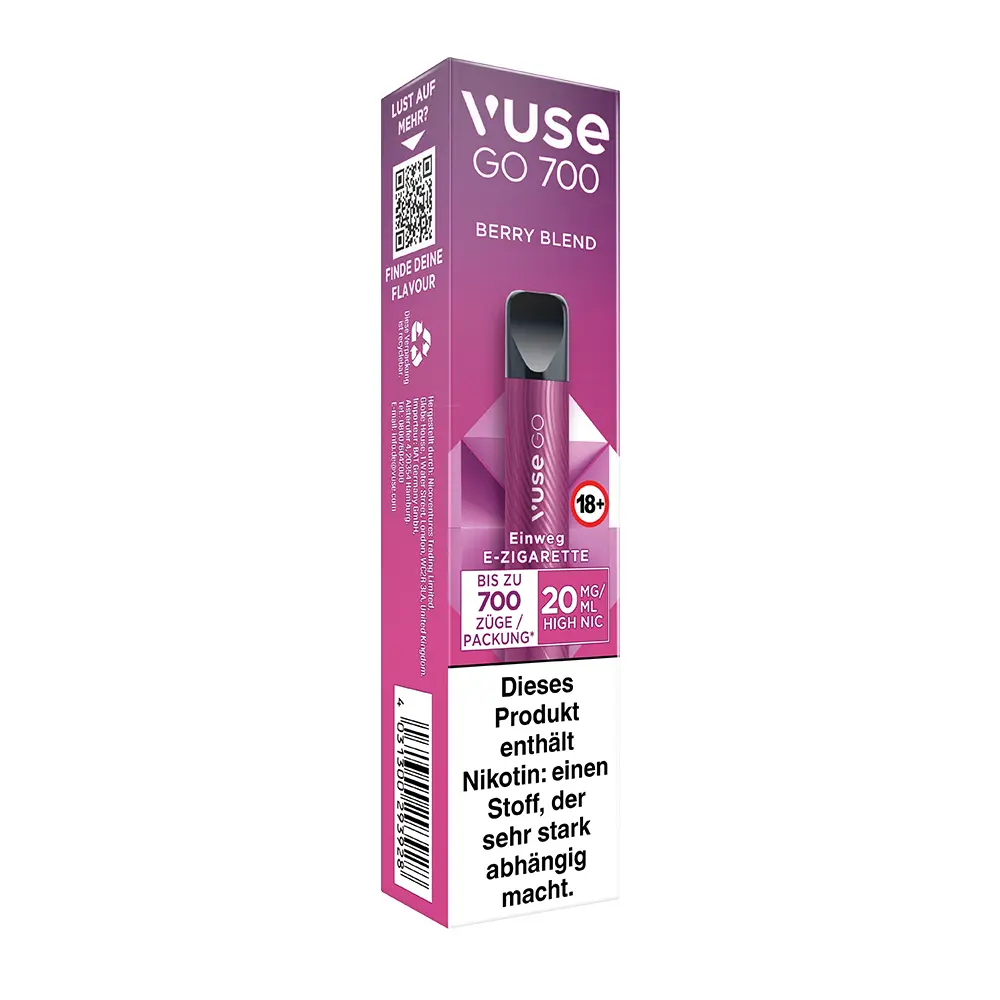 Vuse GO 700 Berry Blend 20mg Einweg E-Zigarette STEUERWARE