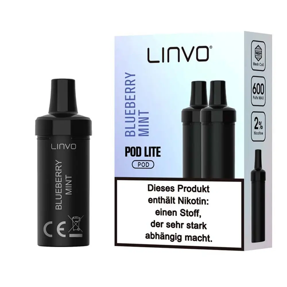 Linvo Pod Lite - Blueberry Mint - 20mg Nikotinsalz 2ml STEUERWARE
