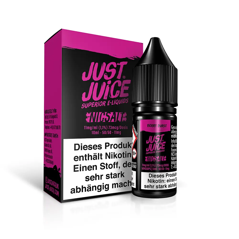 Just Juice Nikotinsalz - Berry Burst - 10ml 11mg STEUERWARE