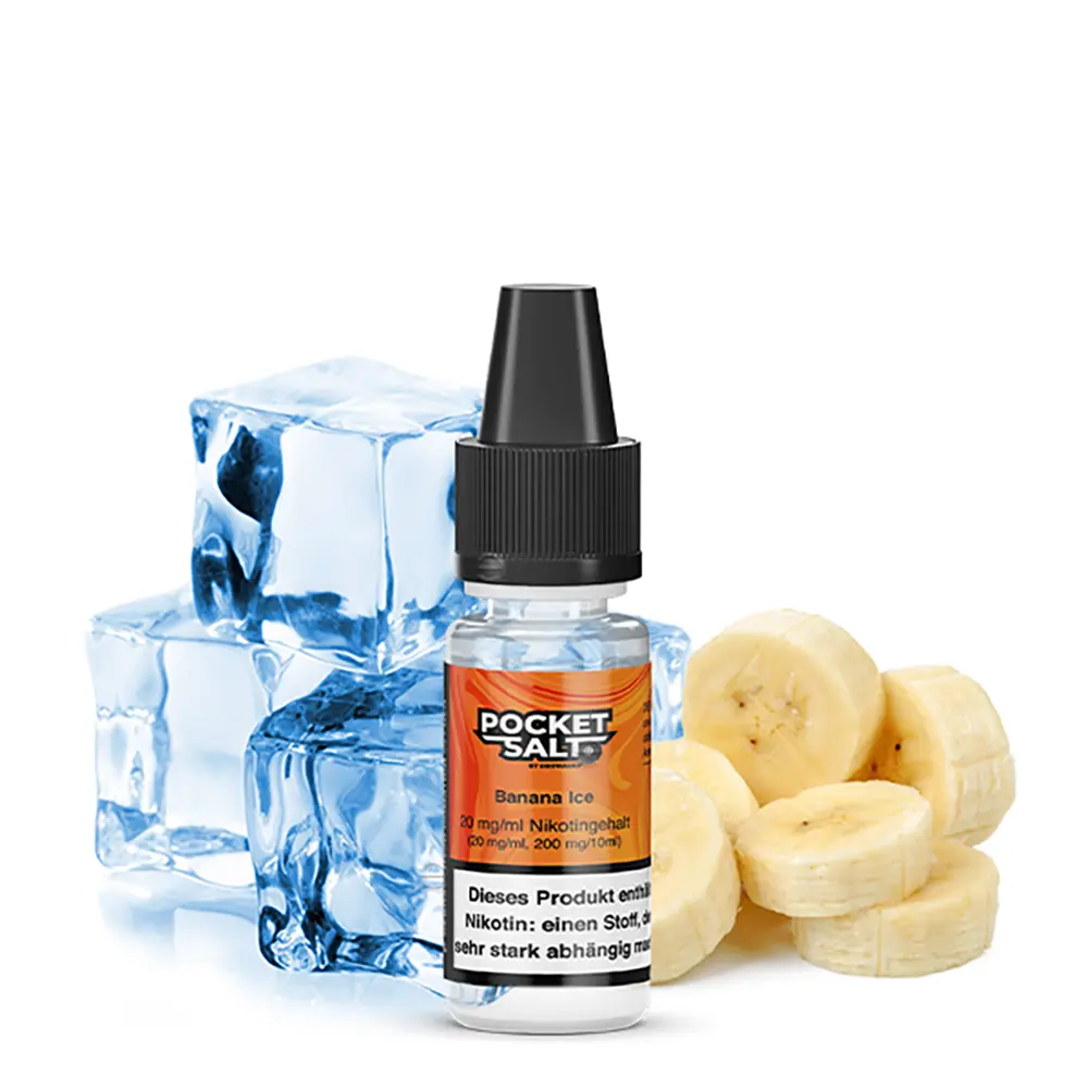 Pocket Salt Nikotinsalz - Banana Ice - 10ml Liquid 20mg STEUERWARE