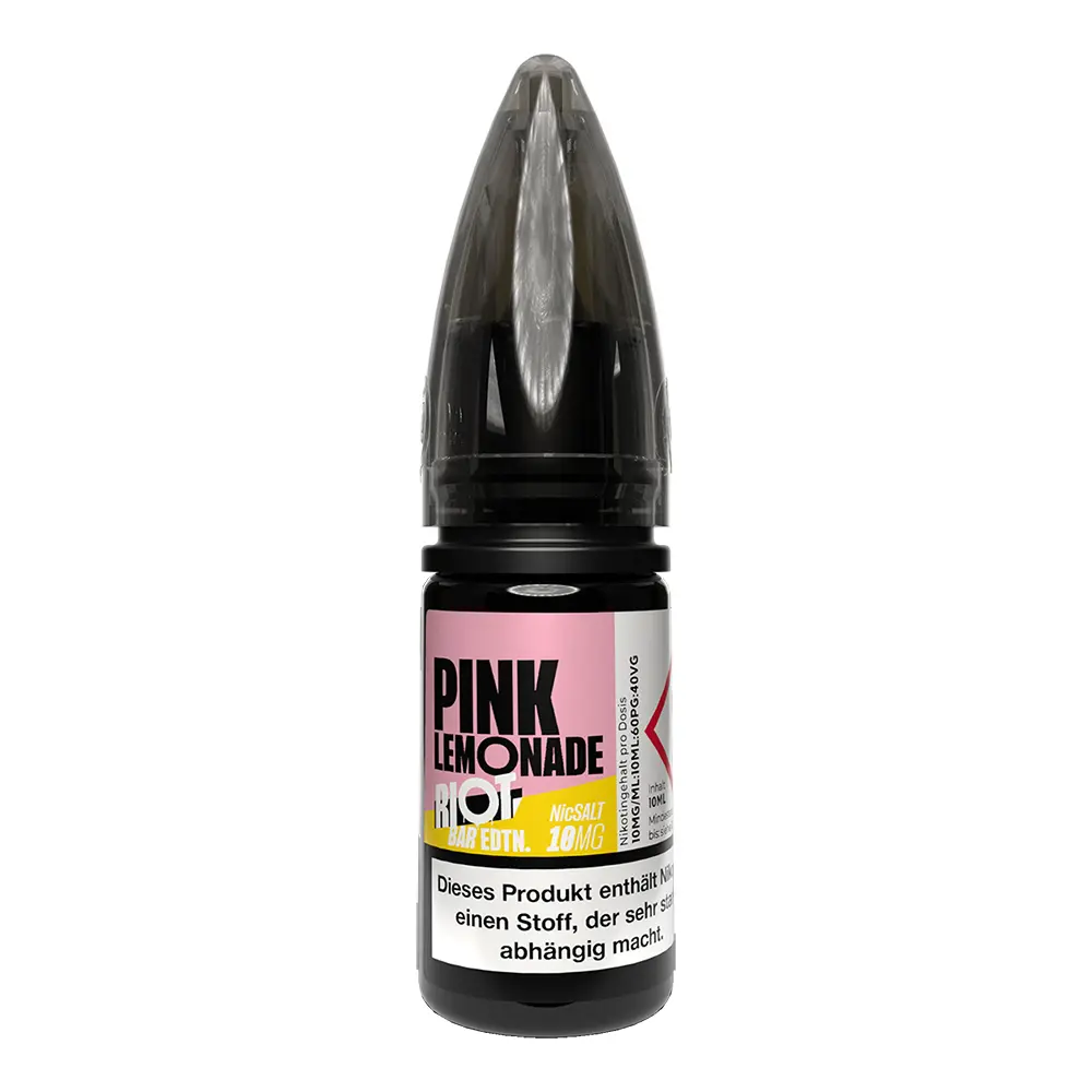 Riot Squad Nikotinsalz - Pink Lemonade - Liquid 10mg 10ml STEUERWARE