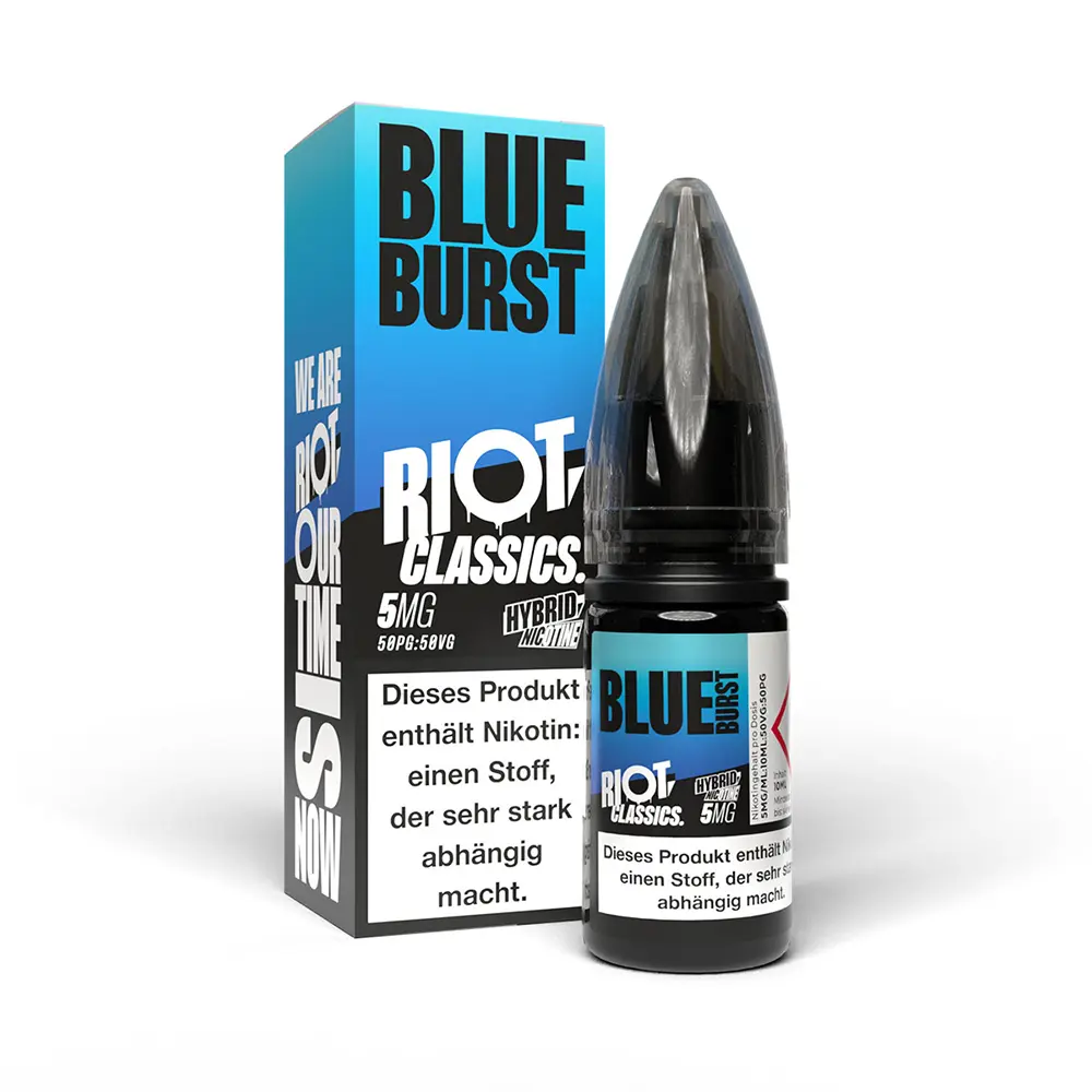 Riot Squad Hybrid Nikotinsalz - Classic Blue Burst - 5mg 10ml STEUERWARE