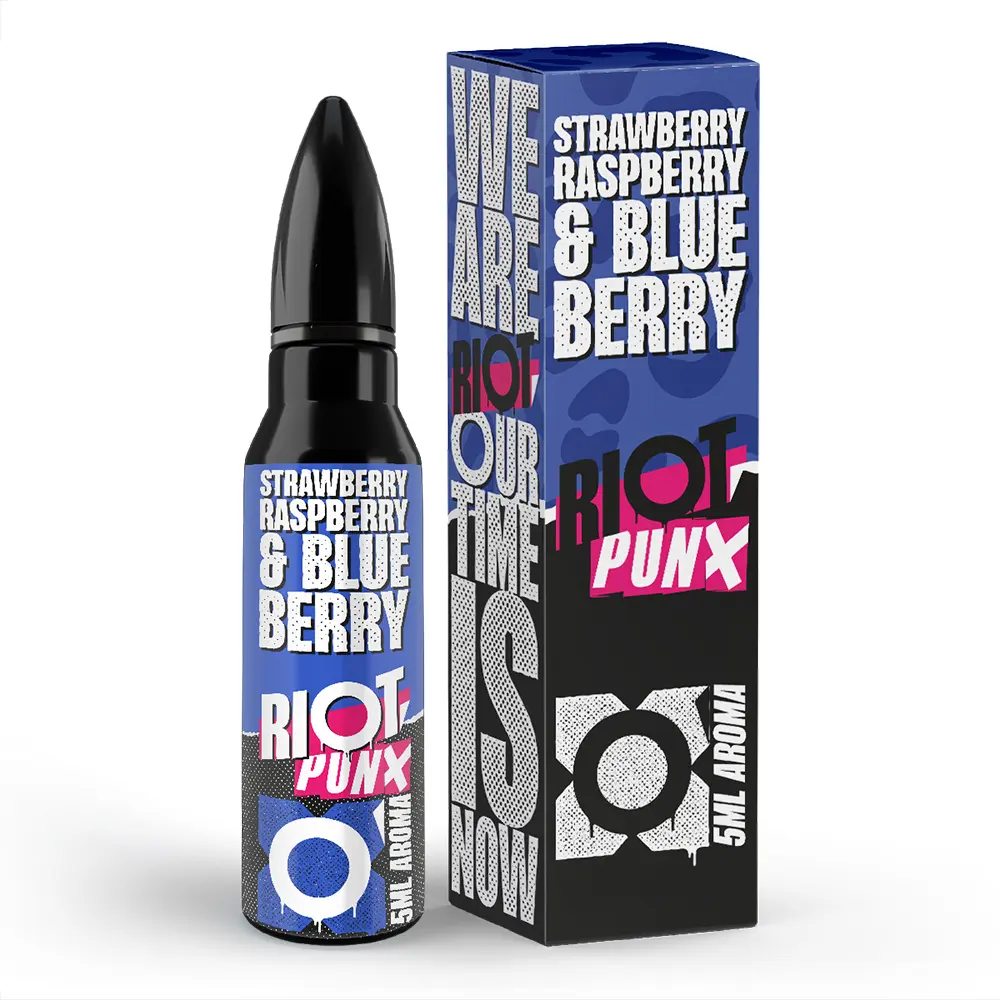 Riot Squad Aroma Longfill - Strawberry, Raspberry & Blueberry - 5ml in 60ml Flasche STEUERWARE