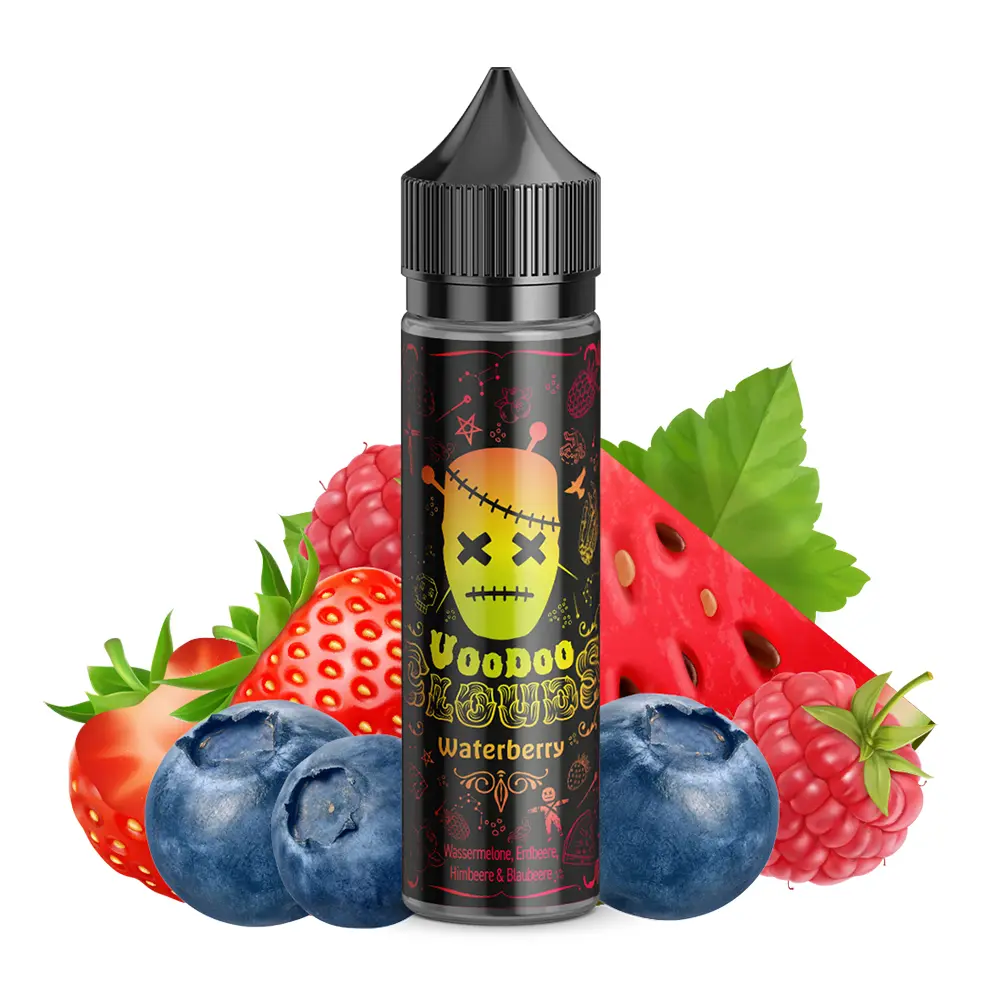 Voodoo Clouds Aroma Longfill - Waterberry - 13ml Aroma  in 60ml Flasche STEUERWARE