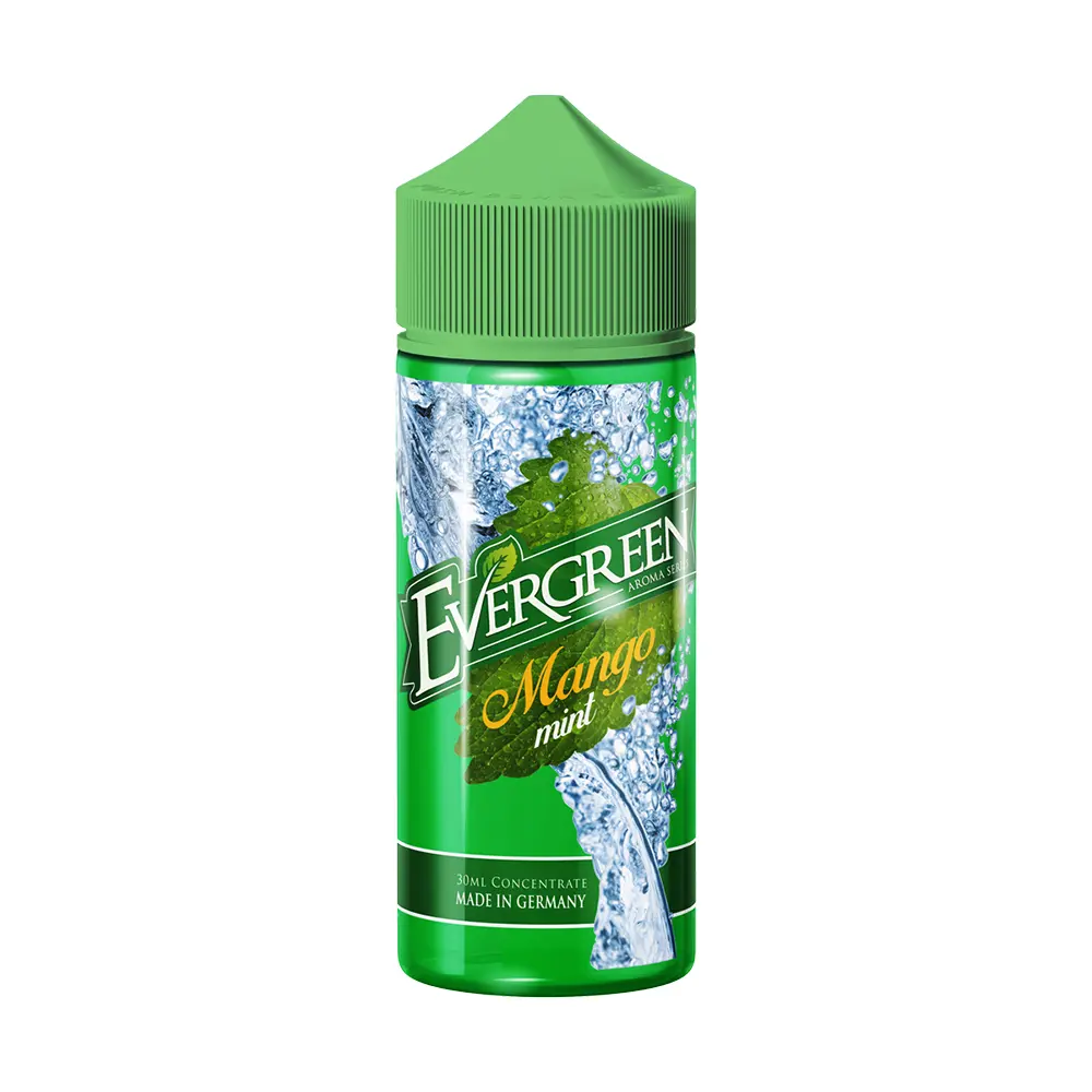 Evergreen Aroma Longfill - Mango Mint - 12ml in 120ml Flasche STEUERWARE