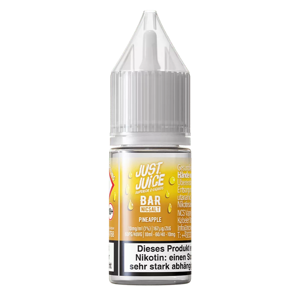 Just Juice Nikotinsalz - Pineapple - 10ml Liquid 10mg STEUERWARE C