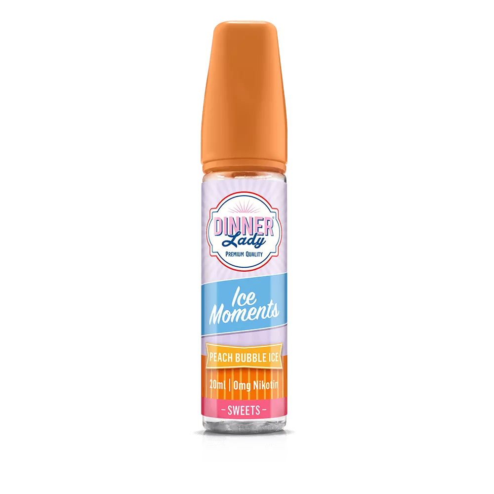 Dinner Lady Aroma Longfill - Peach Bubble ICE - 20ml in 60ml Flasche STEUERWARE