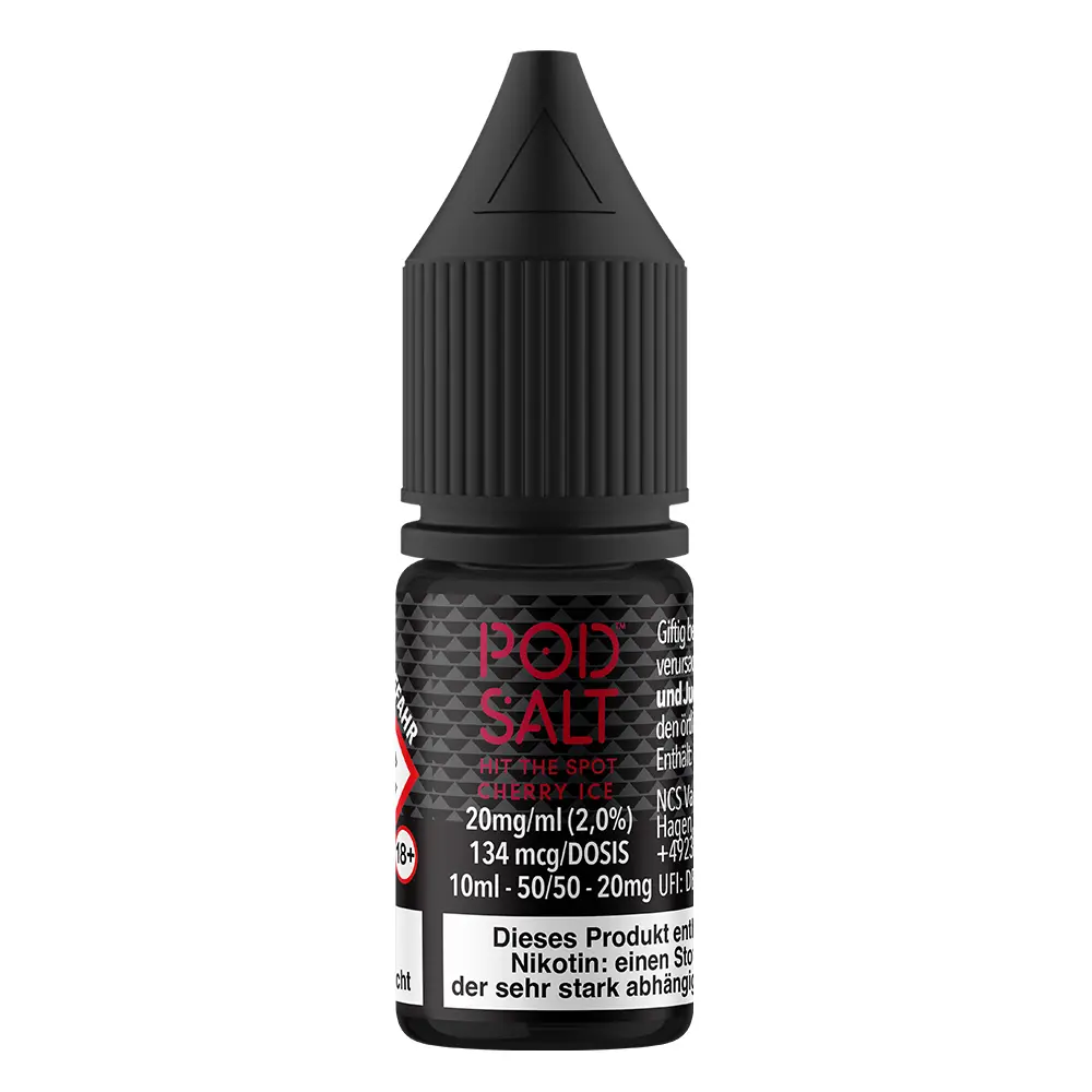 Pod Salt Core Nikotinsalz Cherry Ice Liquid 20mg 10ml STEUERWARE