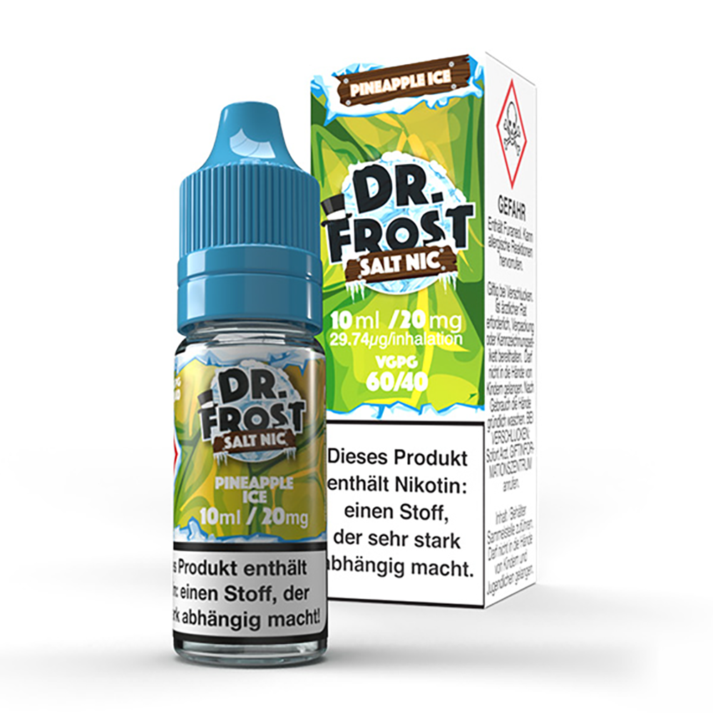 Dr. Frost Nikotinsalz - Ice Cold Pineapple - Liquid 20mg 10ml STEUERWARE