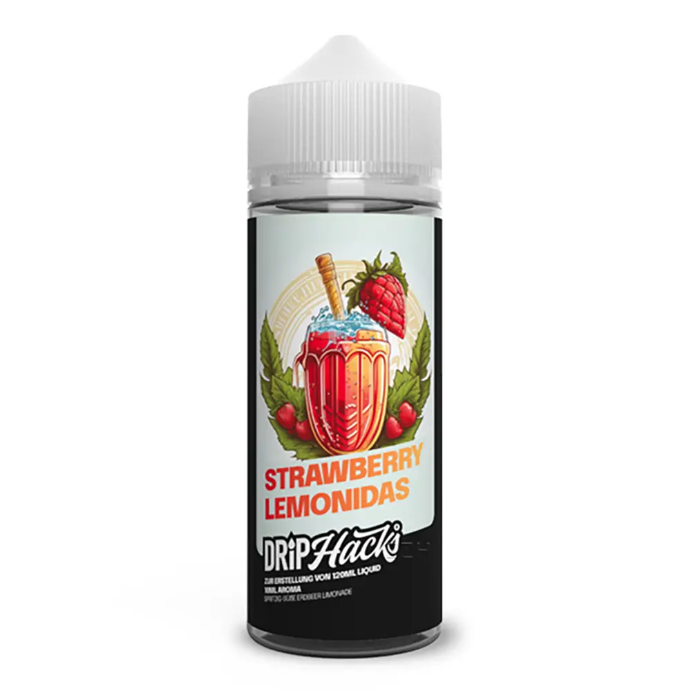 Drip Hacks Strawberry Lemonidas 10ml in 120ml Flasche STEUERWARE