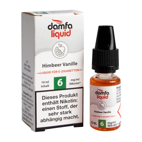 damfaliquid Himbeer Vanille 6mg STEUERWARE