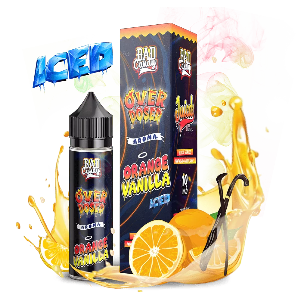 Bad Candy Longfill - Orange Vanilla Iced - Overdosed 10ml Aroma in 60 ml Flasche STEUERWARE