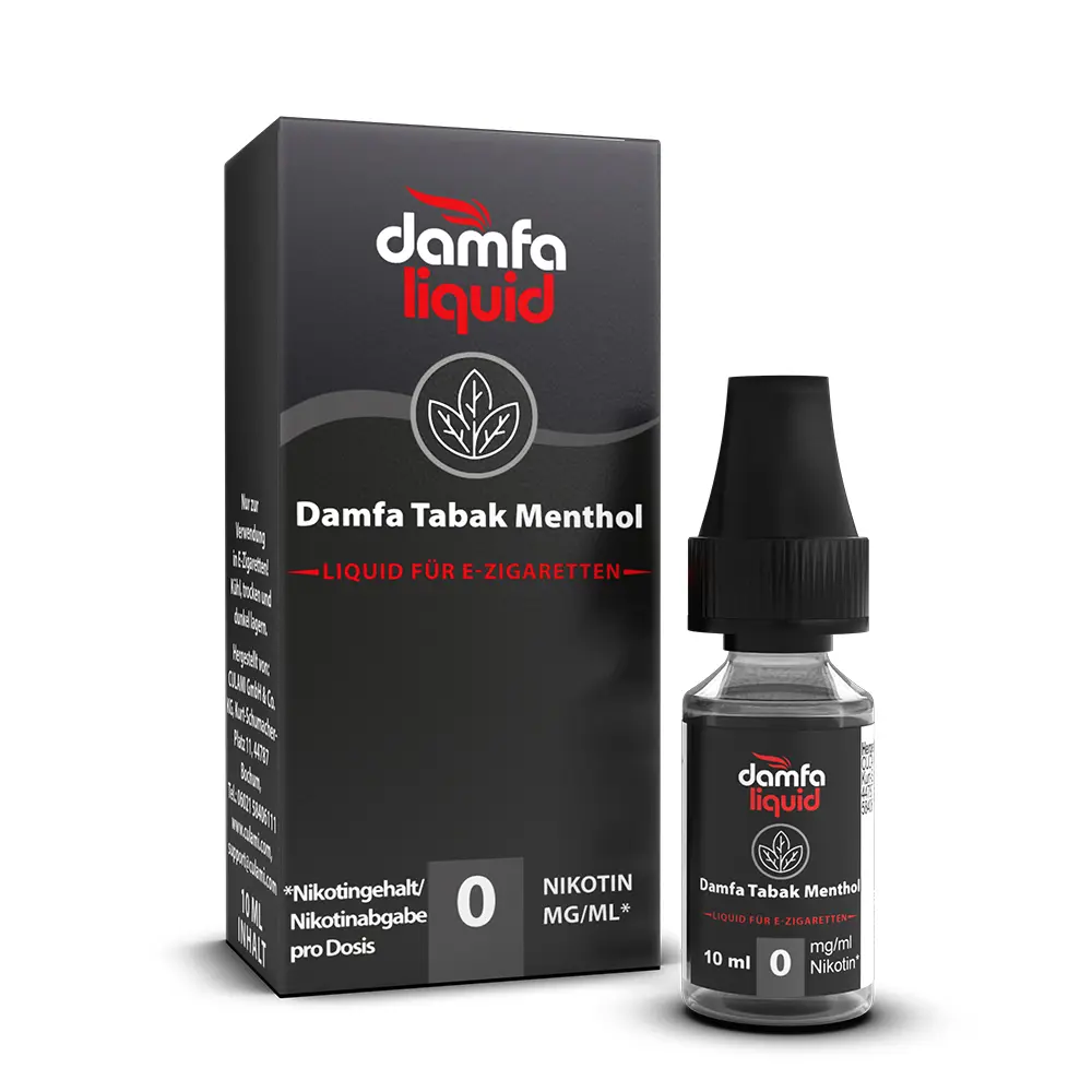 damfaliquid Damfa Tabak Menthol V2 0mg 10ml STEUERWARE