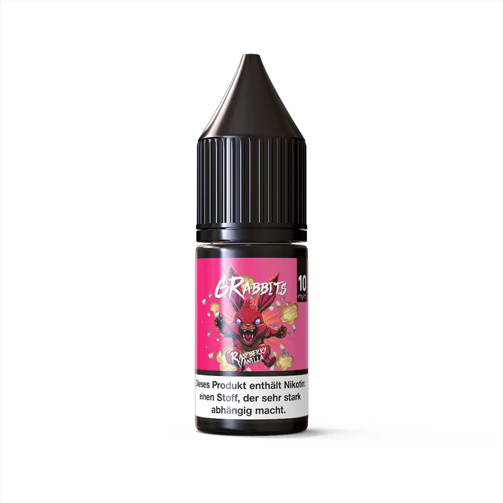 6Rabbits Nikotinsalz - Raspberry Vanilla - 10mg Liquid 10ml STEUERWARE
