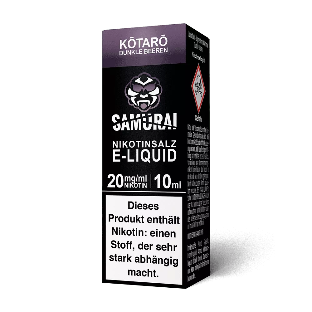 Samurai Nikotinsalz - Kotaro Dunkle Beeren - Liquid 20mg 10ml STEUERWARE