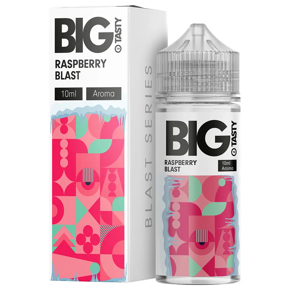 Big Tasty Aroma Longfill - Raspberry Blast - 10ml in 120ml Flasche STEUERWARE