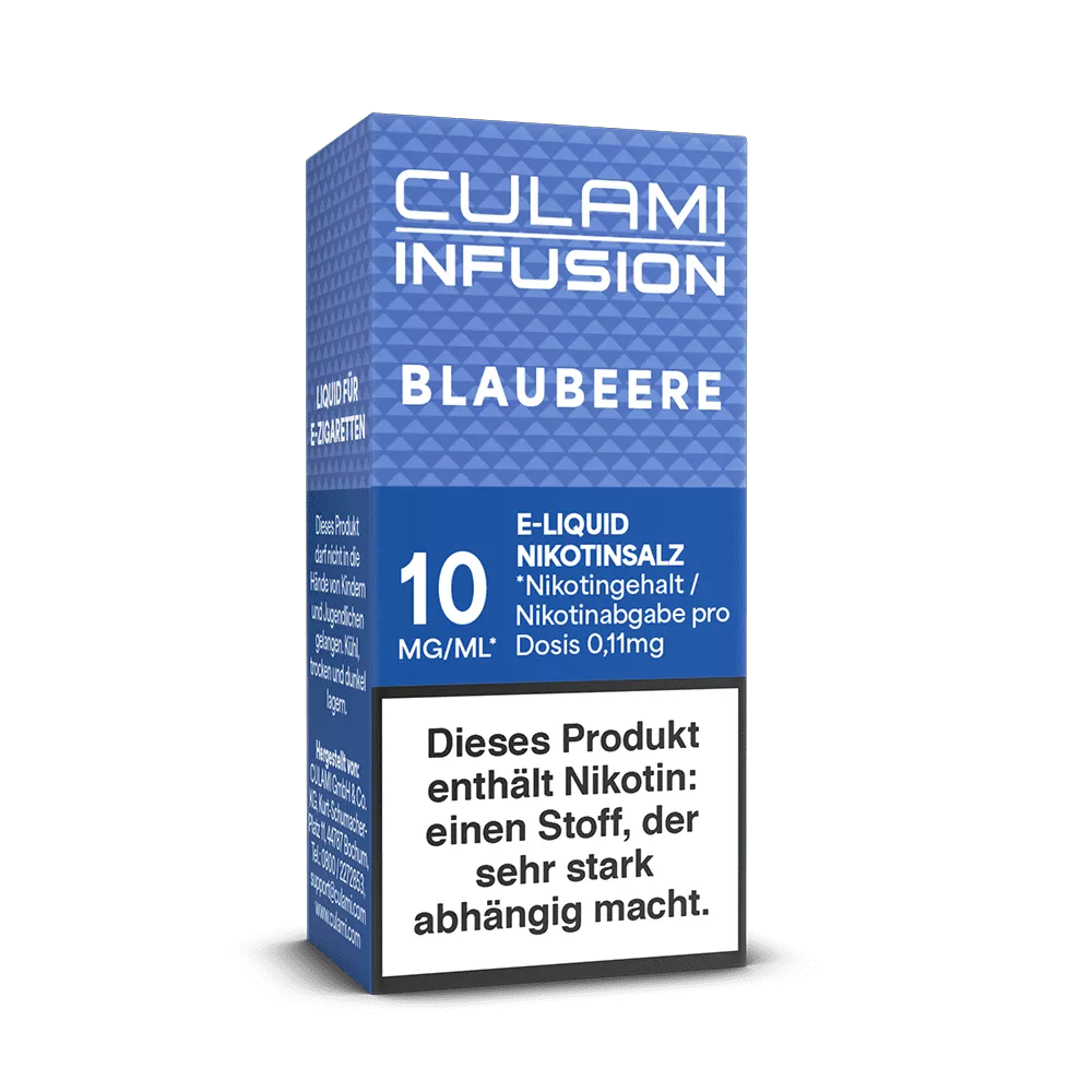 Culami Infusion Nikotinsalz - Blaubeere - Liquid 10mg 10ml STEUERWARE