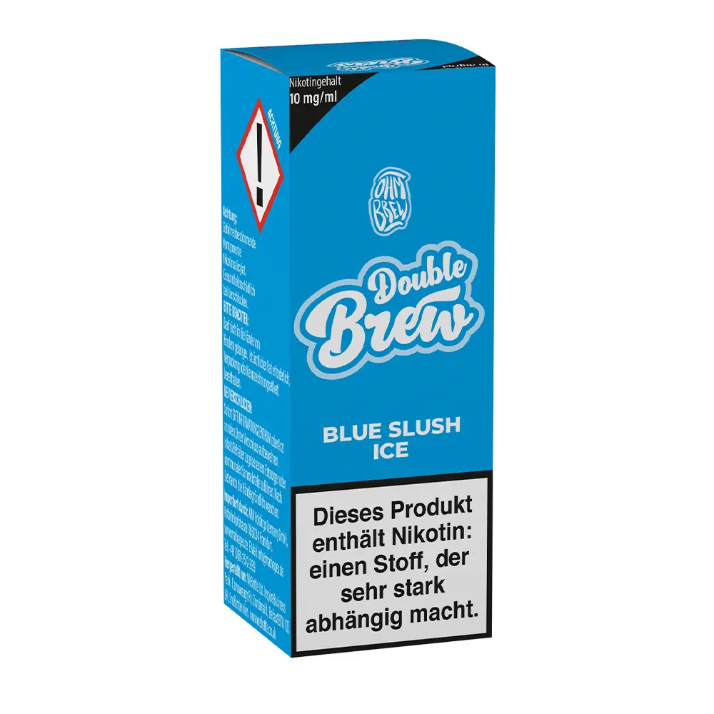 Double Brew Nikotinsalz - Blue Slush Ice - 10mg 10ml STEUERWARE