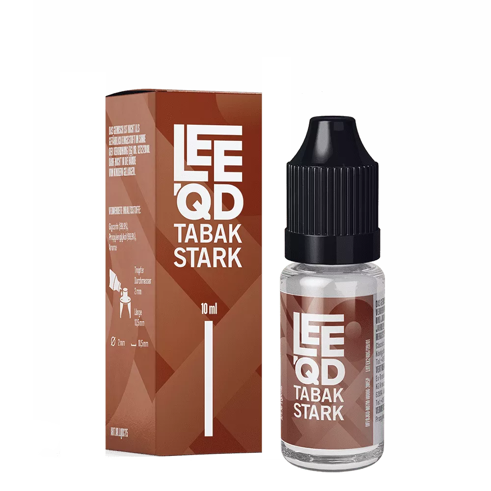 LEEQD Liquid - Tobacco Tabak stark - 0mg 10ml STEUERWARE