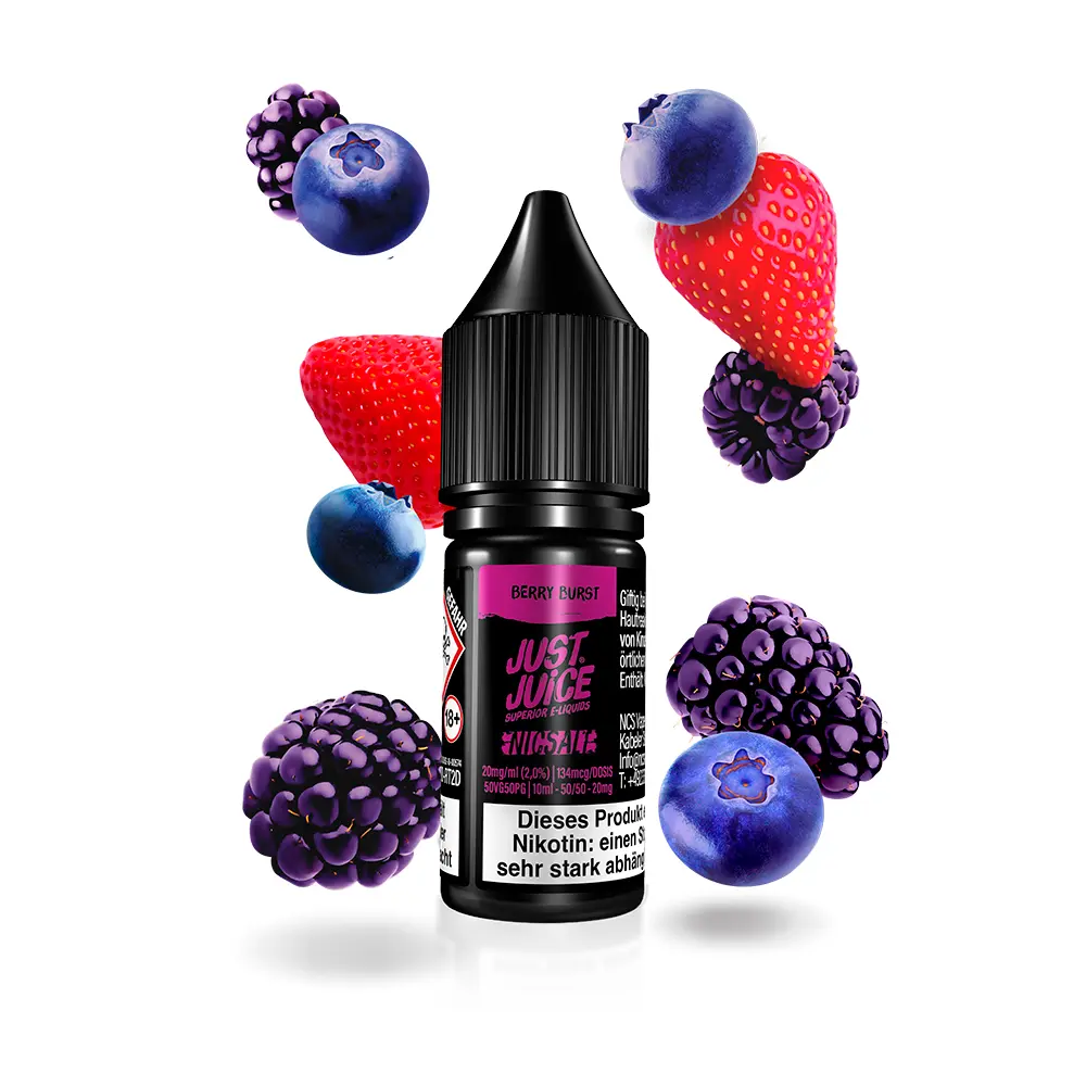 Just Juice Nikotinsalz - Berry Burst - 10ml 20mg STEUERWARE