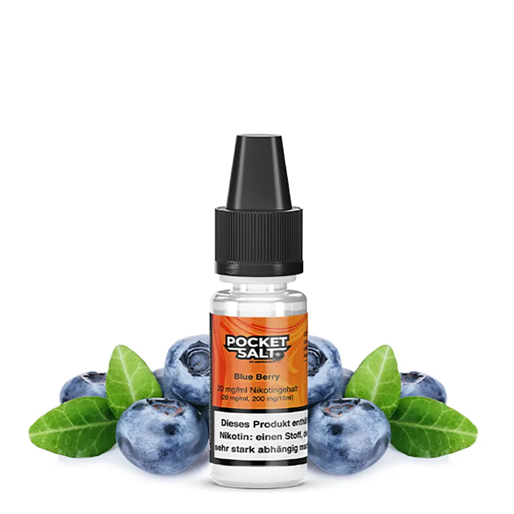 Pocket Salt Nikotinsalz - Blueberry - 10ml Liquid 20mg STEUERWARE