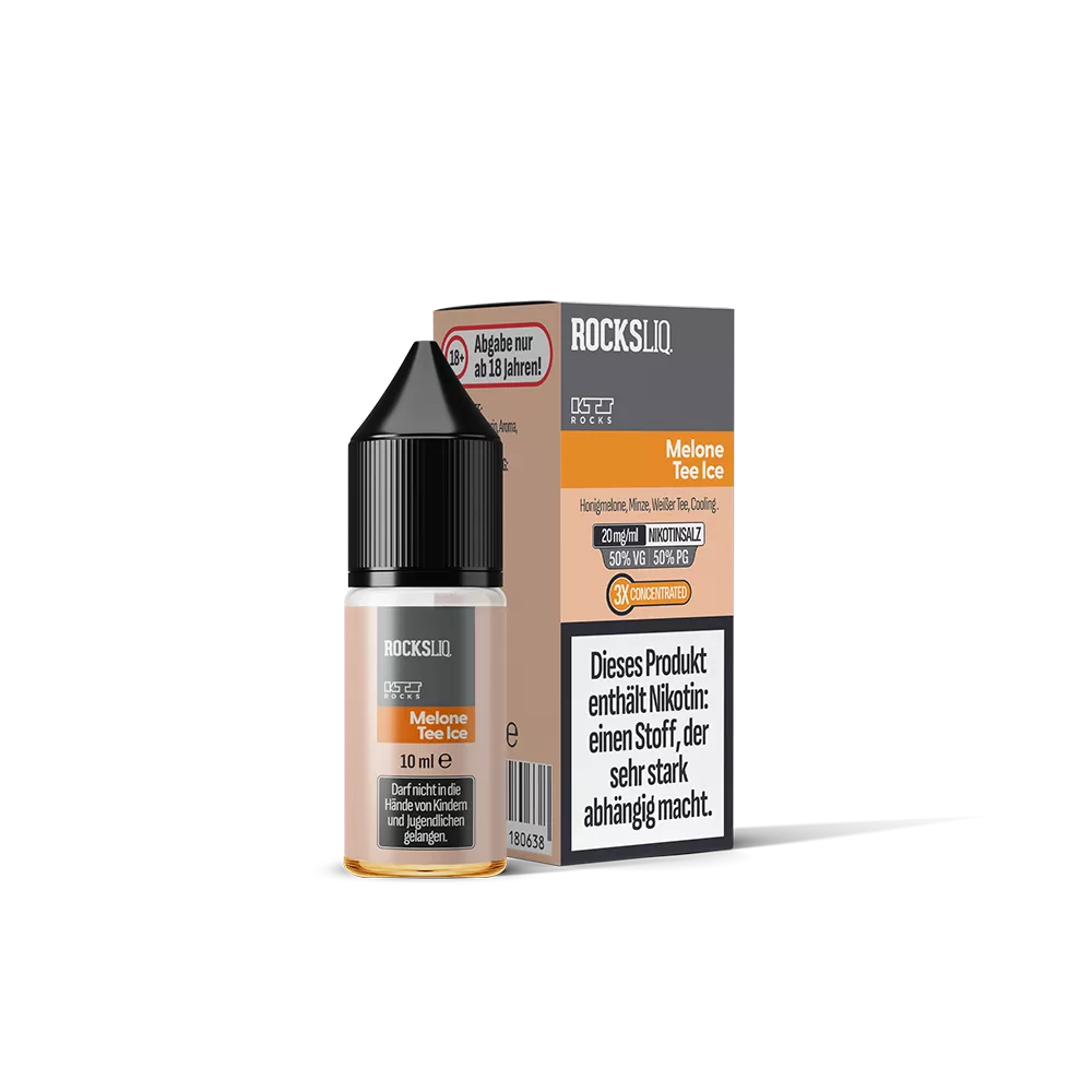 KTS Rocksliq Nikotinsalz - Melone Tee Ice - 10ml Liquid 20mg STEUERWARE