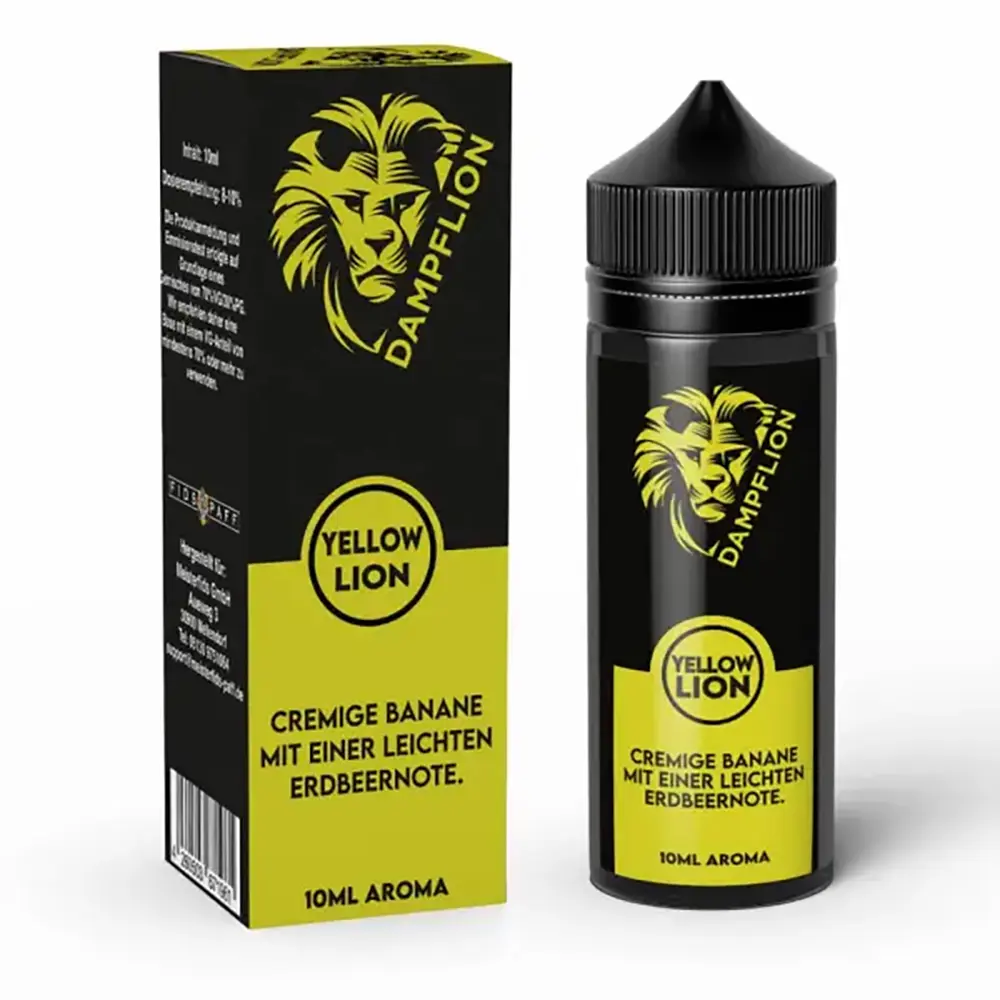 Dampflion Originals Aroma Longfill - Yellow Lion - 10ml in 120ml Flasche STEUERWARE