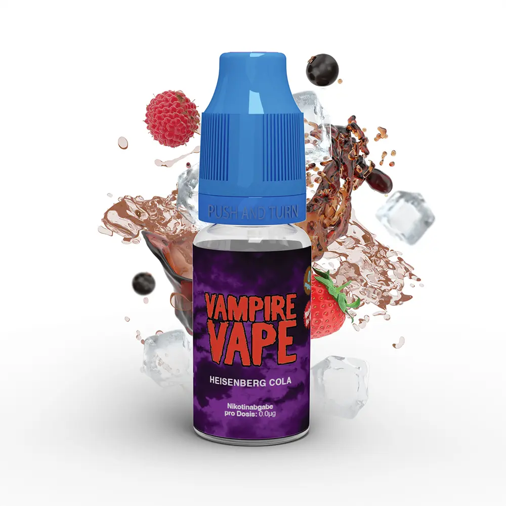 Vampire Vape Liquid - Heisenberg Cola - 10ml 12mg STEUERWARE