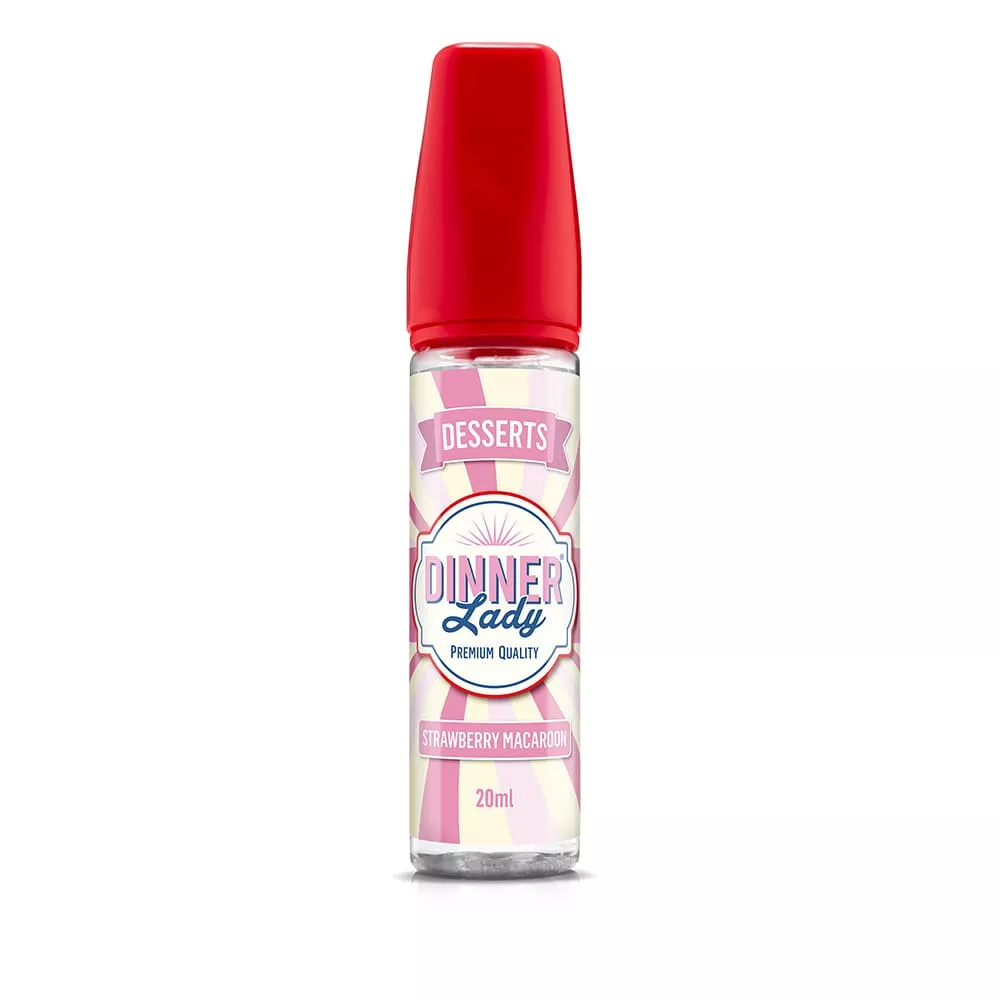 Dinner Lady Aroma Longfill - Strawberry Macaroon - 20ml in 60ml Flasche STEUERWARE