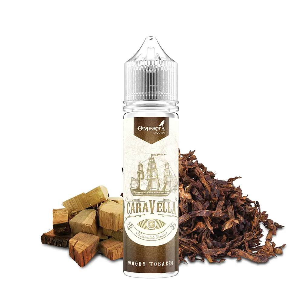 Omerta Aroma Longfill - Caravella Woody Tobacco - 10ml Aroma in 60ml Flasche STEUERWARE