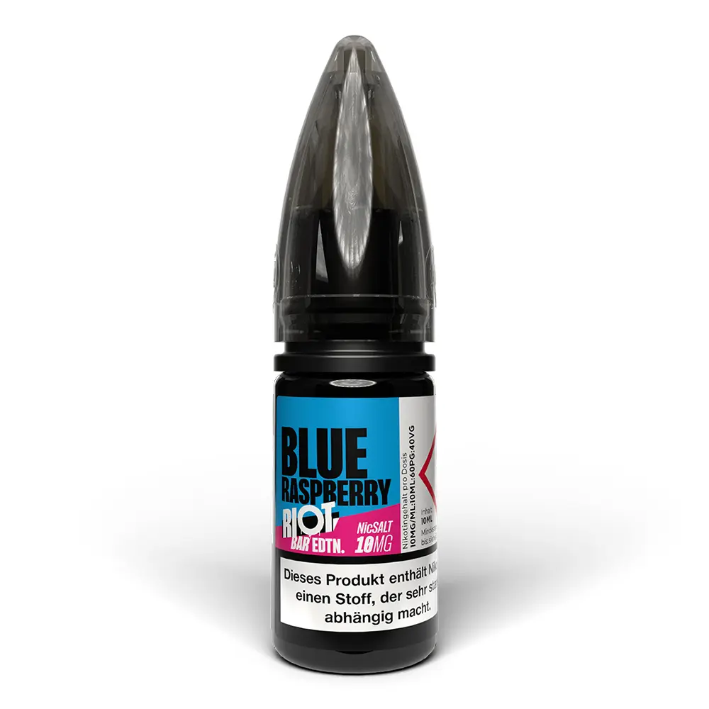 Riot Squad Nikotinsalz - Blue Raspberry - Liquid 10mg 10ml STEUERWARE