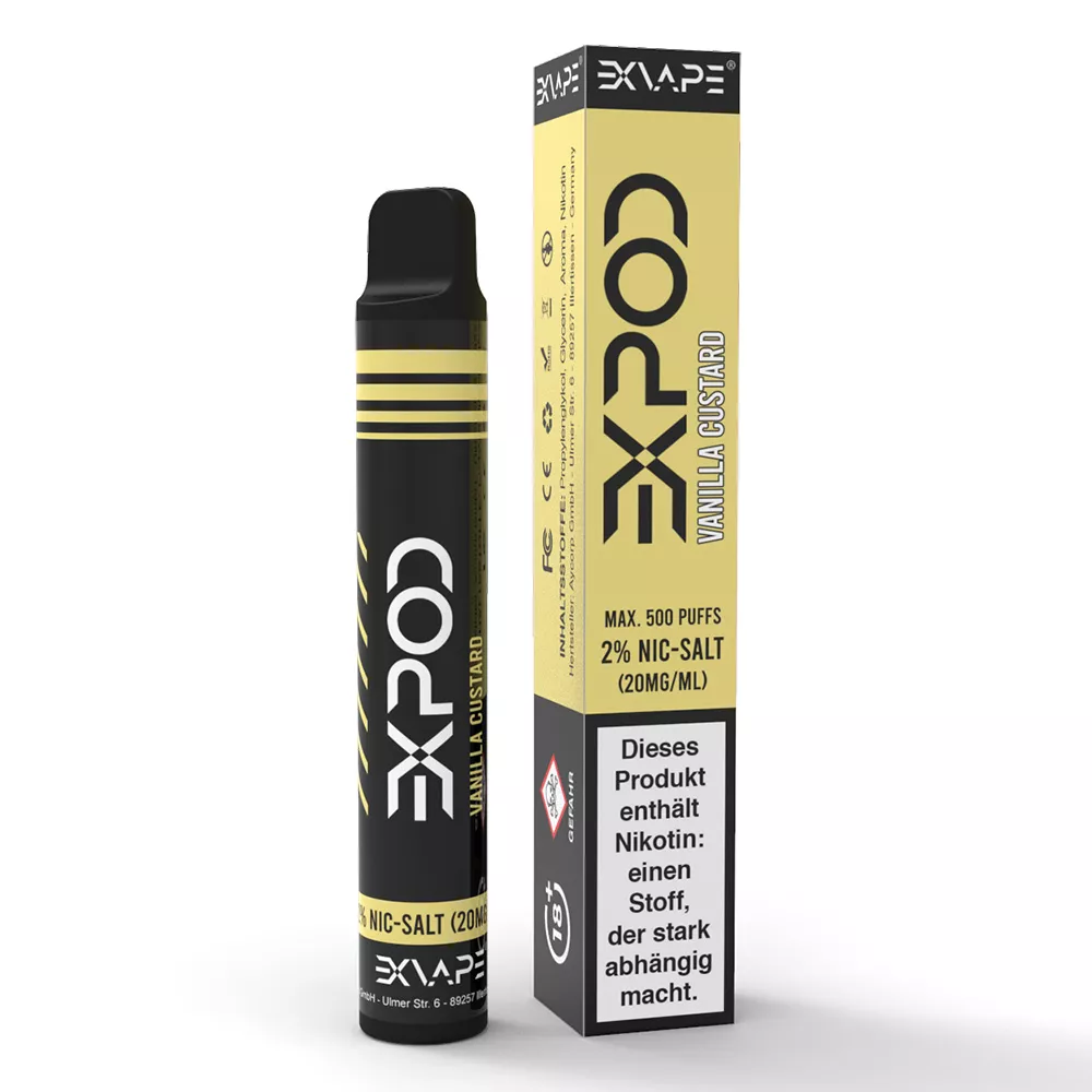 EXPOD Vanilla Custard Einweg E-Zigarette 20mg