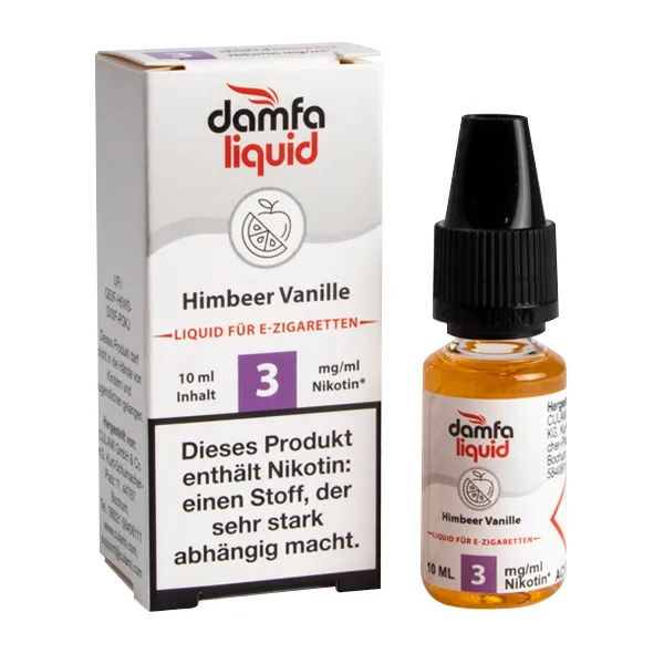 damfaliquid Himbeer Vanille 3mg STEUERWARE