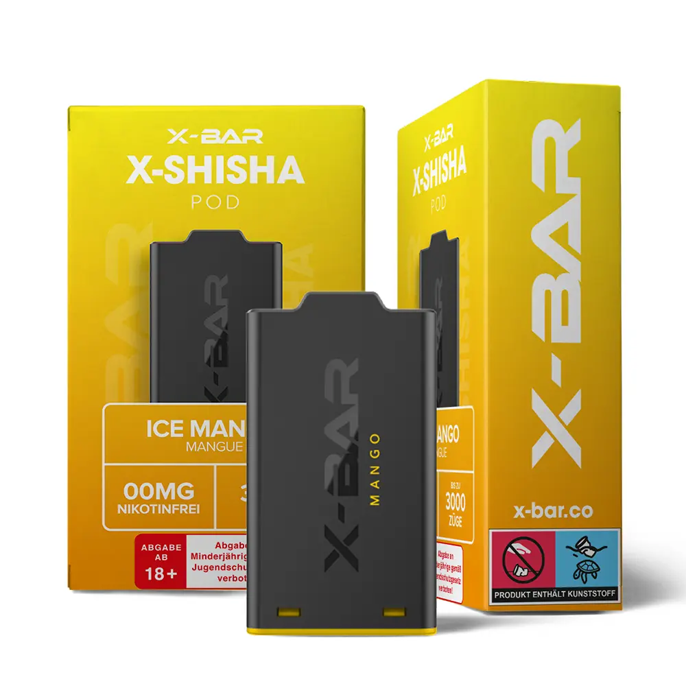 X-Bar - X-Shisha Pod - Ice Mango - 7ml 0mg STEUERWARE