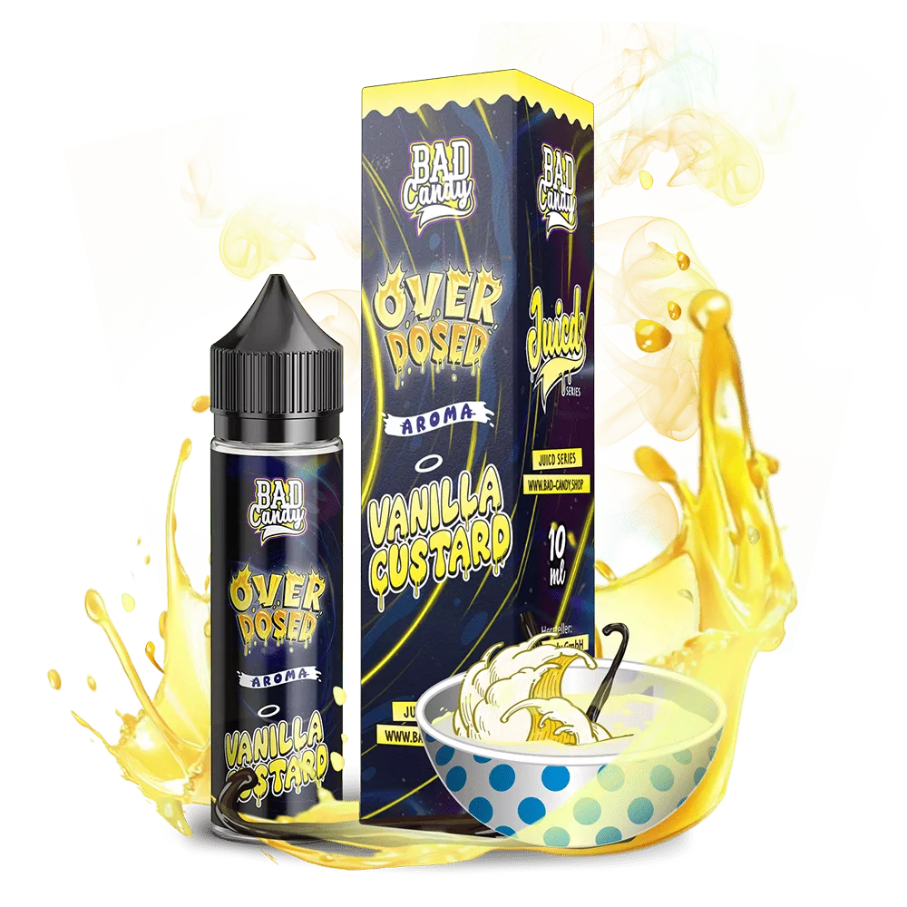 Bad Candy Longfill - Vanilla Custard - Overdosed 10ml Aroma in 60 ml Flasche STEUERWARE
